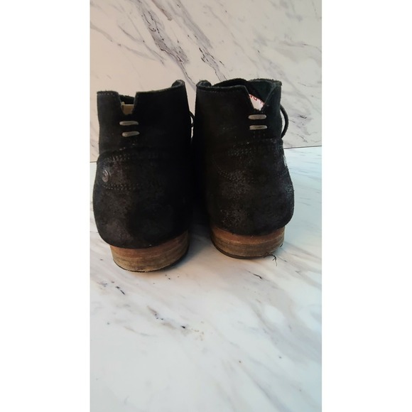 Diesel mens sz 44 suede lace up Chukka boots black distress  A@7 main image 9
